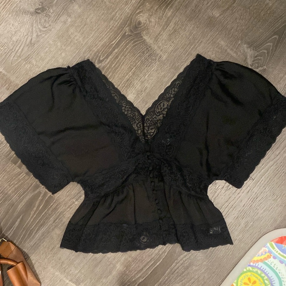 Silky Lace Blouse